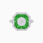 Load image into Gallery viewer, Art Deco Style Illusion Setting Diamond Ring - Shahin Jewelry