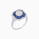 Load image into Gallery viewer, Art Deco Style Illusion Setting Diamond Ring - Shahin Jewelry