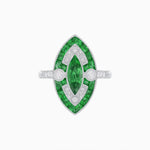 Load image into Gallery viewer, Art Deco Style Marquise Calibrated Ring - Shahin Jewelry