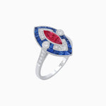 Load image into Gallery viewer, Art Deco Style Marquise Calibrated Ring - Shahin Jewelry