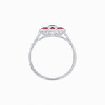 Load image into Gallery viewer, Art Deco Style Marquise Center Clover Ring withGemstone - Shahin Jewelry
