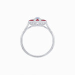 Load image into Gallery viewer, Art Deco Style Marquise Center Clover Ring withGemstone - Shahin Jewelry