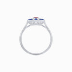 Load image into Gallery viewer, Art Deco Style Marquise Center Clover Ring withGemstone - Shahin Jewelry