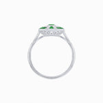 Load image into Gallery viewer, Art Deco Style Marquise Center Clover Ring withGemstone - Shahin Jewelry