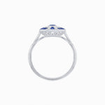 Load image into Gallery viewer, Art Deco Style Marquise Center Clover Ring withGemstone - Shahin Jewelry