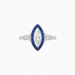 Load image into Gallery viewer, Art Deco Style Marquise Diamond Ring - Shahin Jewelry