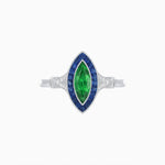 Load image into Gallery viewer, Art Deco Style Marquise Gemstone Ring - Shahin Jewelry