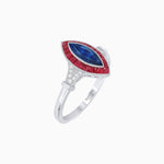 Load image into Gallery viewer, Art Deco Style Marquise Gemstone Ring - Shahin Jewelry