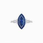 Load image into Gallery viewer, Art Deco Style Marquise Gemstone Ring - Shahin Jewelry