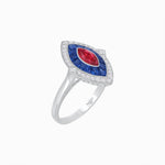 Load image into Gallery viewer, Art Deco Style Marquise Shape Gemstone Ring - Shahin Jewelry