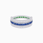 Load image into Gallery viewer, Art Deco Style Multi ColorFlip Ring with Diamond - Shahin Jewelry