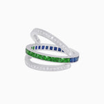 Load image into Gallery viewer, Art Deco Style Multi ColorFlip Ring with Diamond - Shahin Jewelry