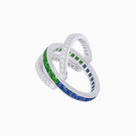 Load image into Gallery viewer, Art Deco Style Multi ColorFlip Ring with Diamond - Shahin Jewelry