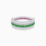 Load image into Gallery viewer, Art Deco Style Multi ColorFlip Ring with Diamond - Shahin Jewelry