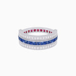 Load image into Gallery viewer, Art Deco Style Multi ColorFlip Ring with Diamond - Shahin Jewelry