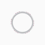 Load image into Gallery viewer, Art Deco Style Sapphire And Diamond Half Eternity Band - Shahin Jewelry