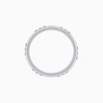 Load image into Gallery viewer, Art Deco Style Sapphire And Diamond Half Eternity Band - Shahin Jewelry