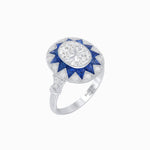 Load image into Gallery viewer, Art Deco Style Star Design Ring with Diamonds - Shahin Jewelry