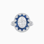 Load image into Gallery viewer, Art Deco Style Star Design Ring with Diamonds - Shahin Jewelry