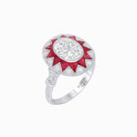 Load image into Gallery viewer, Art Deco Style Star Design Ring with Diamonds - Shahin Jewelry