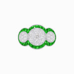 Load image into Gallery viewer, Art Deco Style Trilogy Illusion Setting Ring with Diamond - Shahin Jewelry