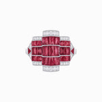 Load image into Gallery viewer, Art Deco Triple Tank - Scroll Motif Ring - Shahin Jewelry