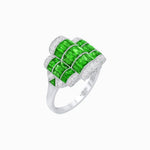 Load image into Gallery viewer, Art Deco Triple Tank - Scroll Motif Ring - Shahin Jewelry