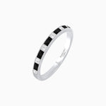 Load image into Gallery viewer, Baguette Brilliance , Onyx and Diamond Channel Set Ring - Shahin Jewelry