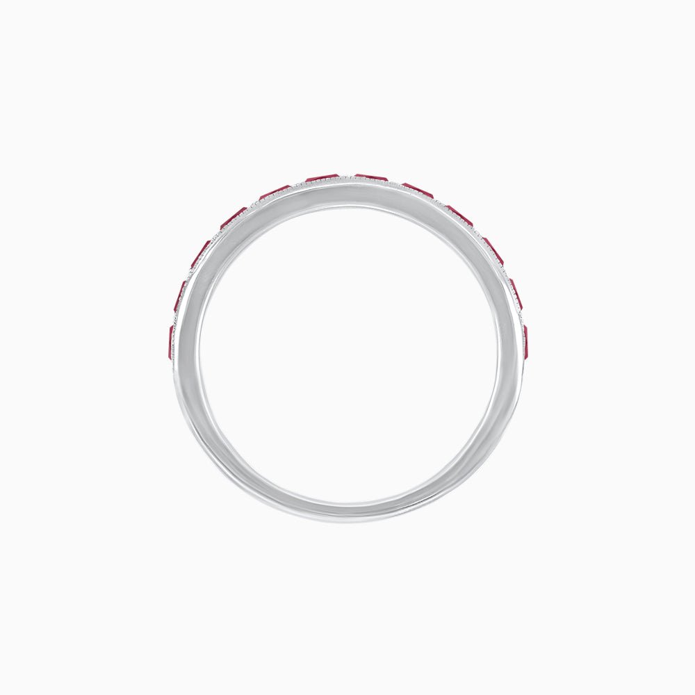 Baguette Sapphire Channel Set Ring - Shahin Jewelry