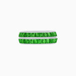 Load image into Gallery viewer, Baguette Sapphire Eternity twin stackable bands - Shahin Jewelry