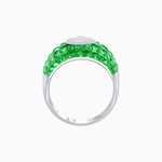 Load image into Gallery viewer, Bombay Illusion Diamond Ring with Gemstone - Shahin Jewelry