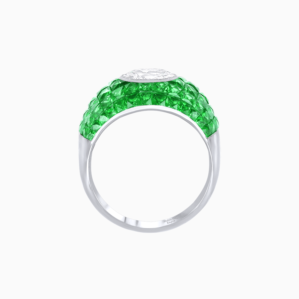 Bombay Ring with Gemstone - Shahin Jewelry