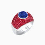 Load image into Gallery viewer, Bombay Ring with Gemstone - Shahin Jewelry