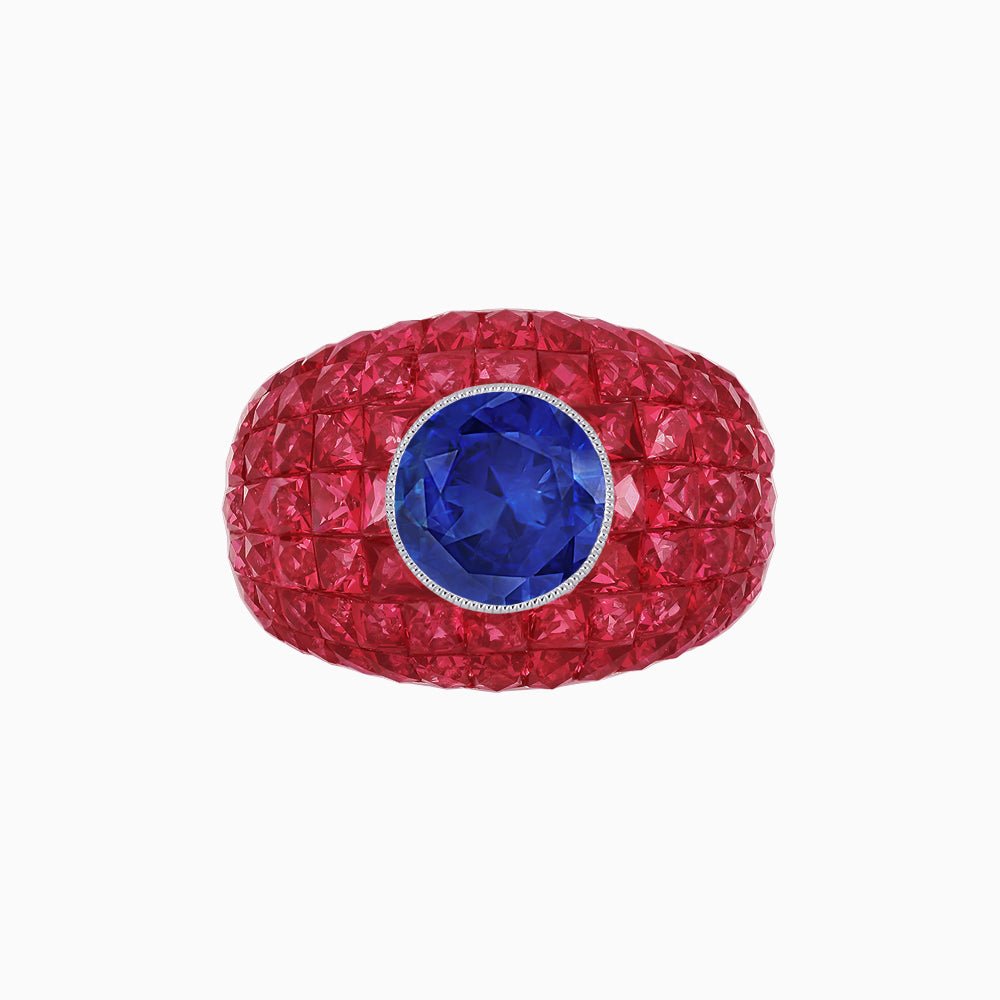 Bombay Ring with Gemstone - Shahin Jewelry