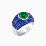 Load image into Gallery viewer, Bombay Ring with Gemstone - Shahin Jewelry