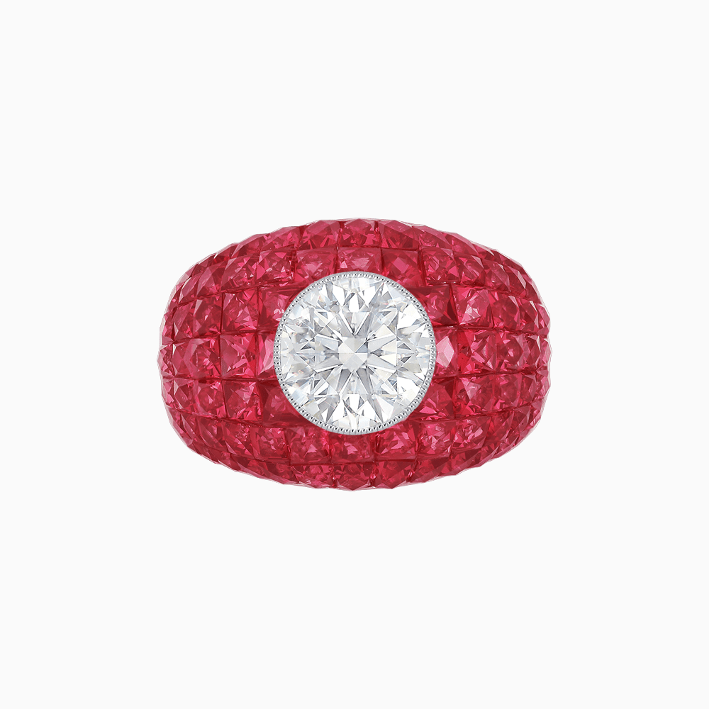Bombay Ring with Gemstone - Shahin Jewelry