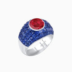 Load image into Gallery viewer, Bombay Ring with Gemstone - Shahin Jewelry