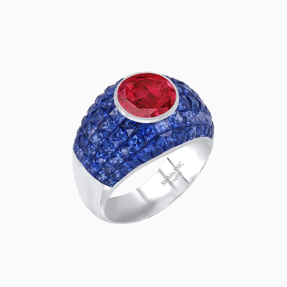 Bombay Ring with Gemstone - Shahin Jewelry