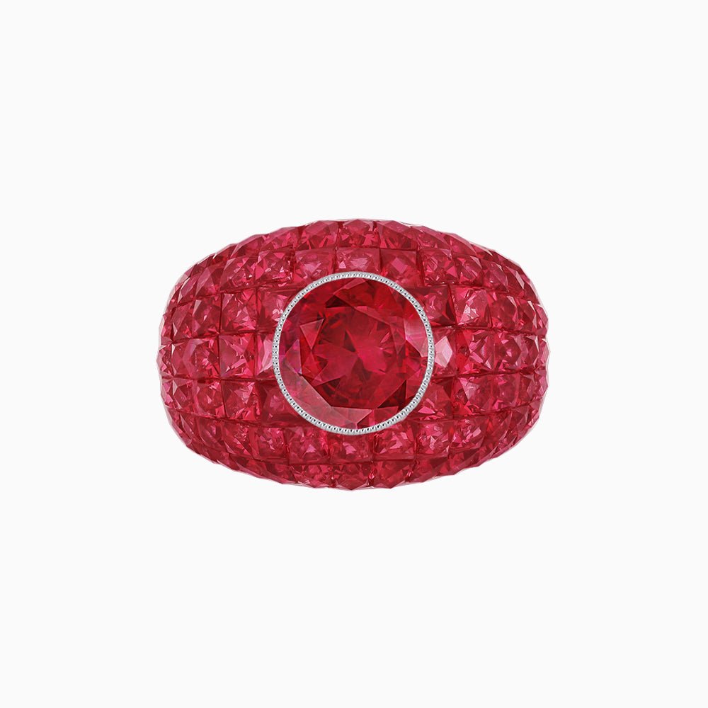 Bombay Ring with Gemstone - Shahin Jewelry