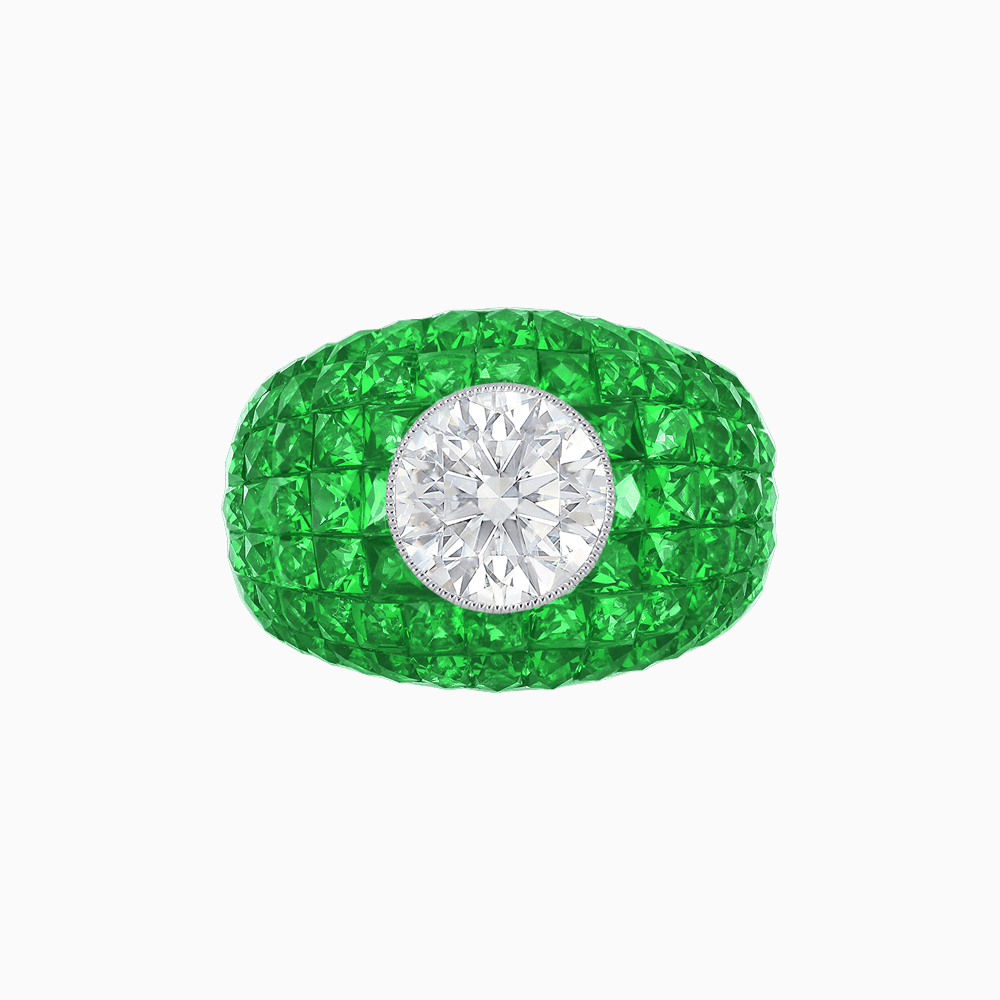 Bombay Ring with Gemstone - Shahin Jewelry