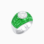 Load image into Gallery viewer, Bombay Ring with Gemstone - Shahin Jewelry