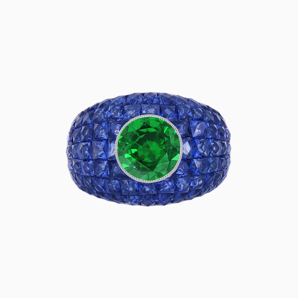 Bombay Ring with Gemstone - Shahin Jewelry