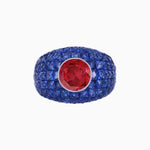 Load image into Gallery viewer, Bombay Ring with Gemstone - Shahin Jewelry