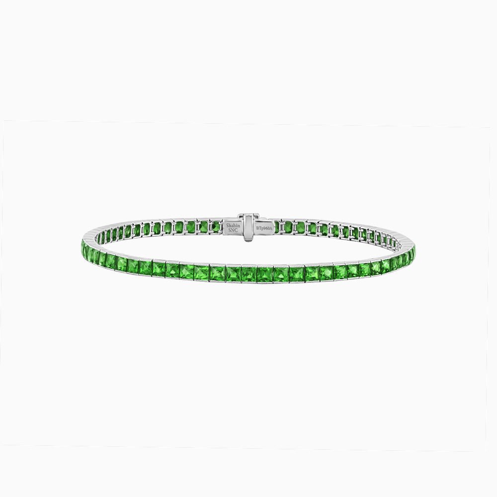 Classic Gemstone Line Bracelet - Shahin Jewelry