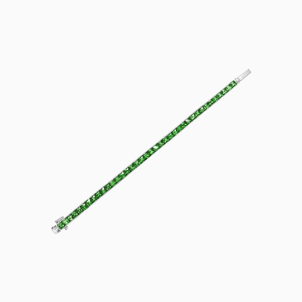 Classic Gemstone Line Bracelet - Shahin Jewelry