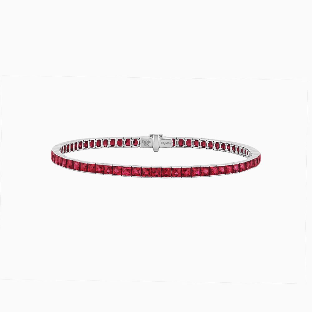 Classic Gemstone Line Bracelet - Shahin Jewelry