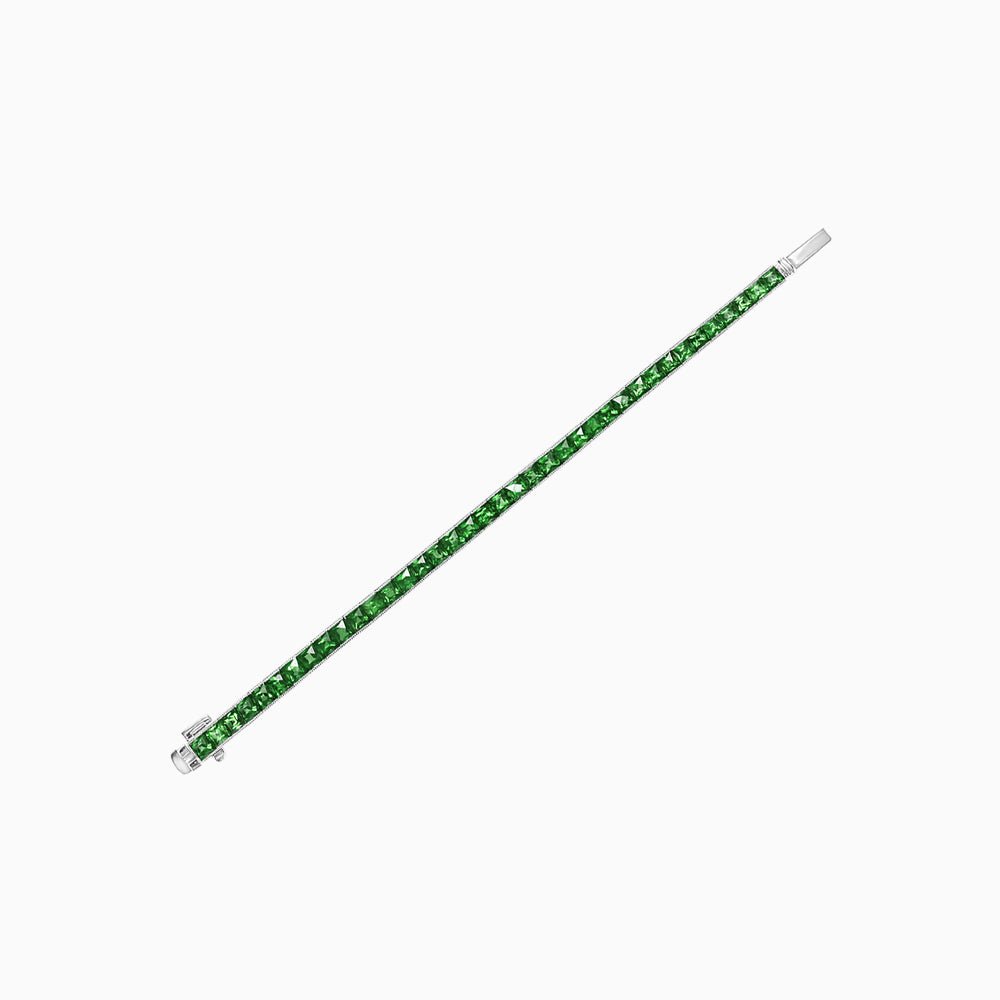 Classic Gemstone Line Bracelet - Shahin Jewelry