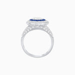 Load image into Gallery viewer, Convertible Ring/Pendant with Accent Double Halo Highlights - Shahin Jewelry