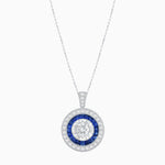 Load image into Gallery viewer, Convertible Ring/Pendant with Accent Double Halo Highlights - Shahin Jewelry