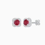 Load image into Gallery viewer, Convertible Round Stud Earrings with Diamond Accent Jackets - Shahin Jewelry
